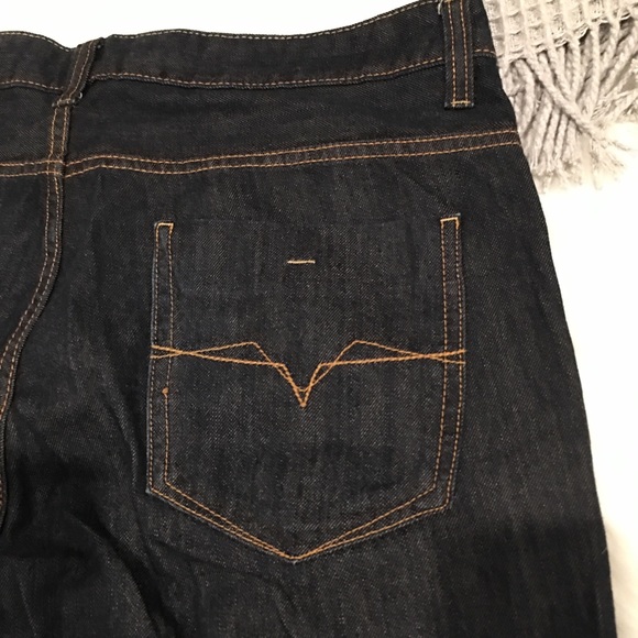 Burton Denim Dark Wash Relaxed Straight Denim Jean - Picture 3 of 4